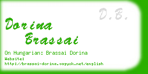 dorina brassai business card